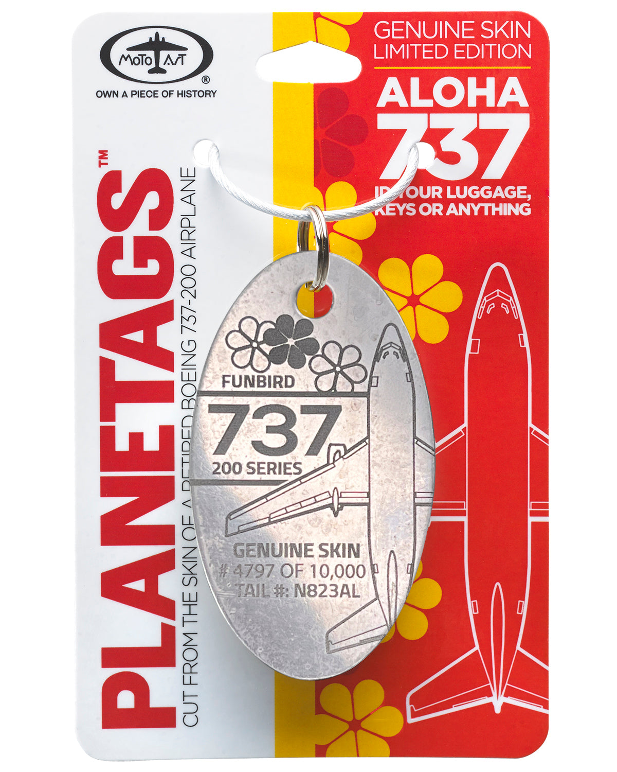 ALOHA Airlines Boeing 737 PlaneTag Tail# N823AL