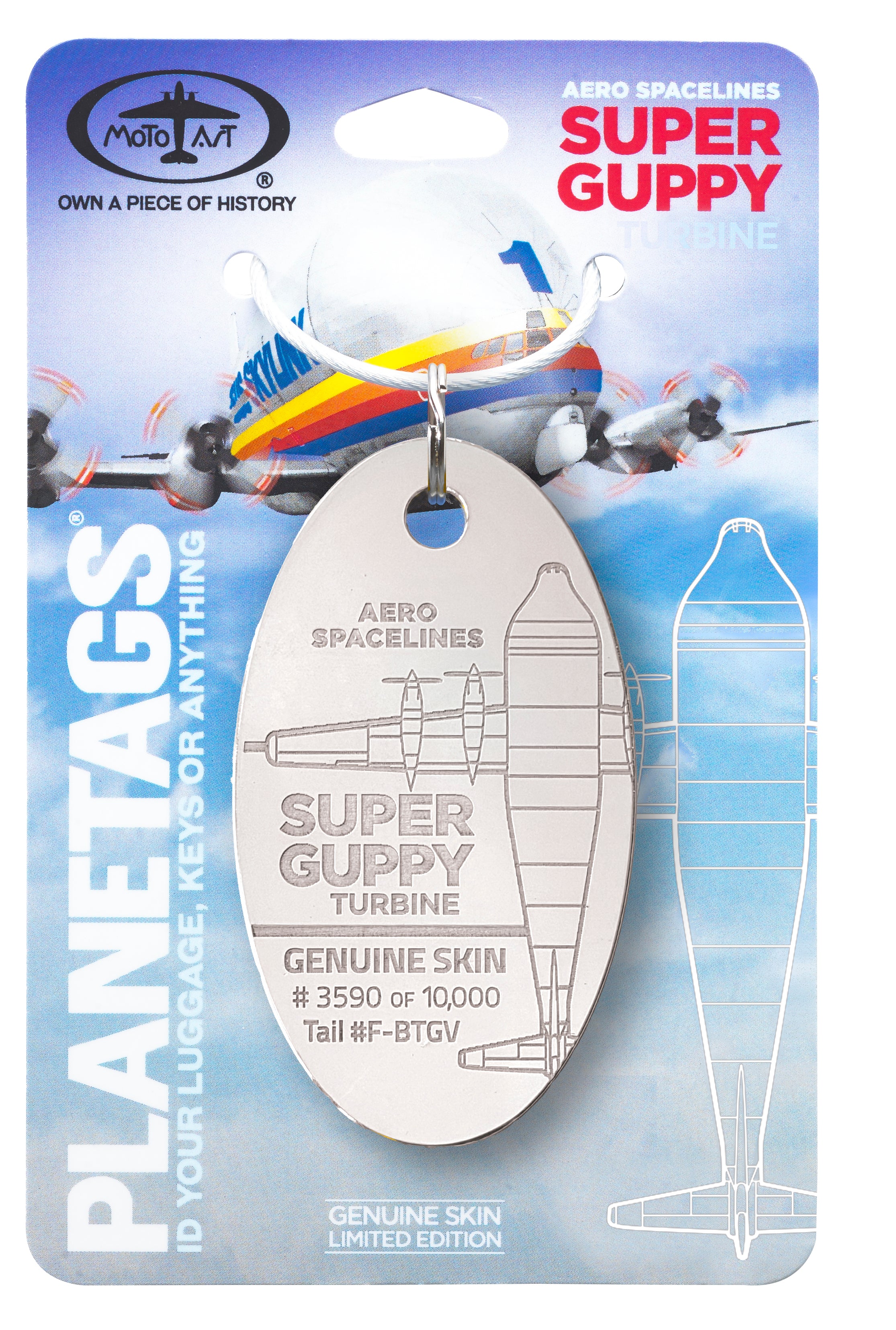 Super Guppy Turbine - PLANETAGS TAIL #F-BTGV