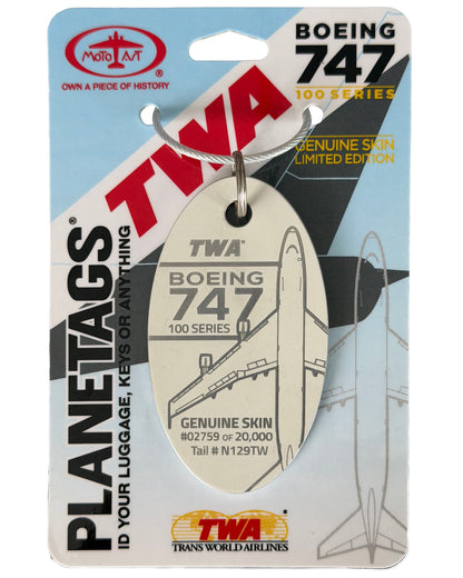 TWA 747-100 - PLANETAGS TAIL #N129TW