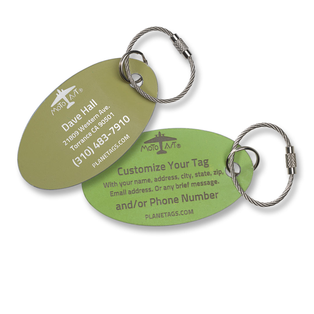 Custom DC-3 Flagship Tulsa PlaneTag Serial #NC-18141