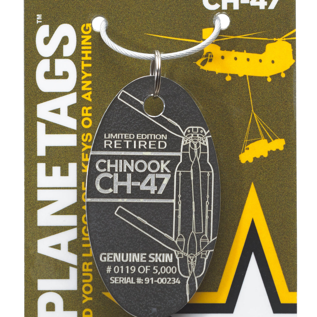 Custom CH-47 Chinook Planetag #91-00234 – MotoArt PlaneTags