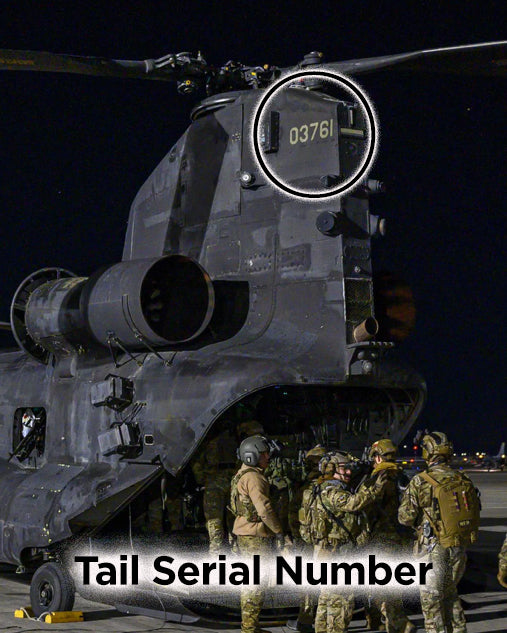 MH-47G Chinook 05-03761 PlaneTags | Night Stalker Helicopter Tag