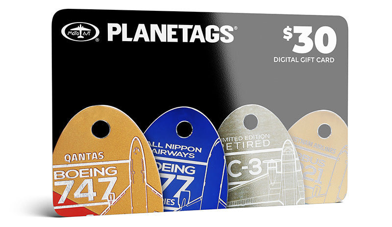 PlaneTags Digital Gift Card