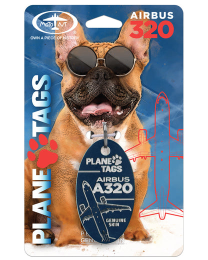Custom Airbus A320 PlaneTags Pet Tags