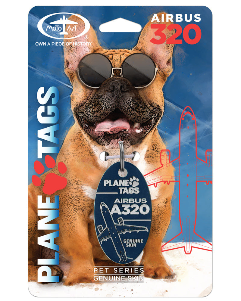 Custom Airbus A320 PlaneTags Pet Tags