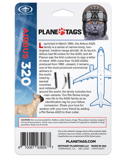 Airbus A320 PlaneTags Pet Tags