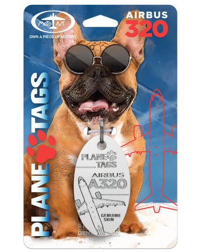 Custom Airbus A320 PlaneTags Pet Tags