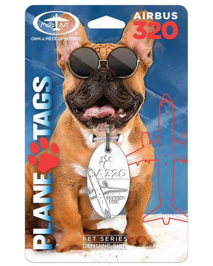 Custom Airbus A320 PlaneTags Pet Tags