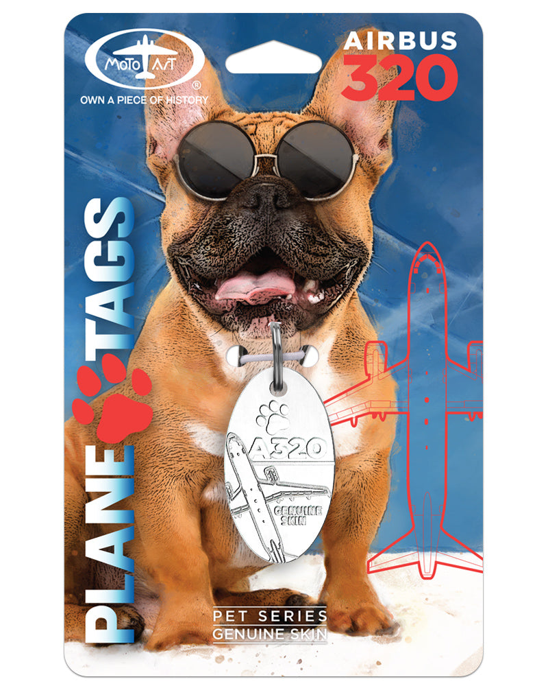 Custom Airbus A320 PlaneTags Pet Tags