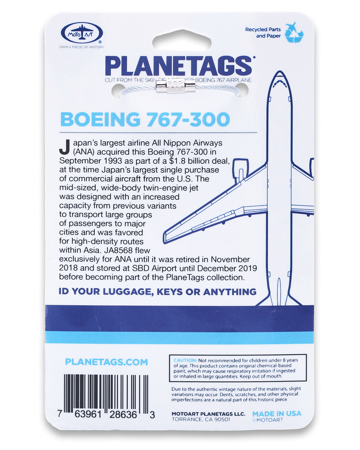 plane tag Boeing767（ANA#8568） - 航空機