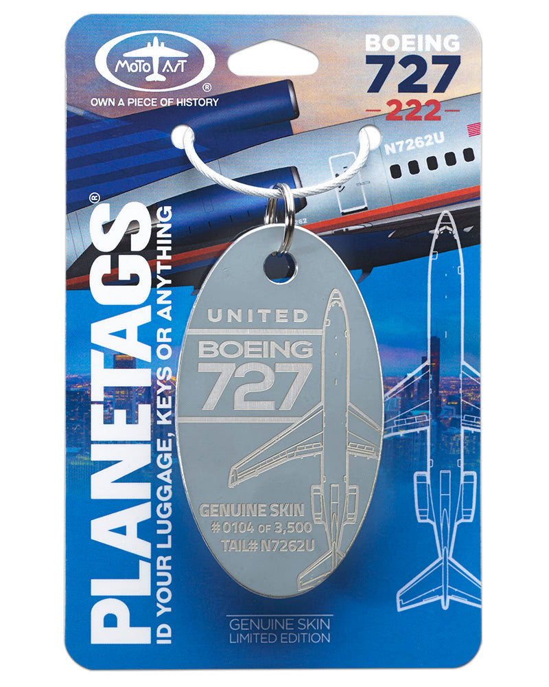 カスタムボーイング 727-222 - PLANETAGS TAIL # N7262U 