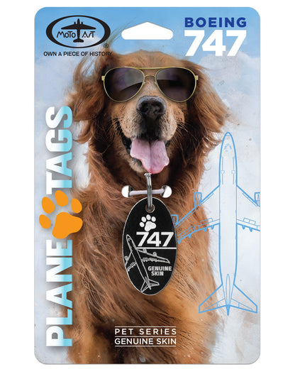 Custom Boeing 747 PlaneTags Pet Tags