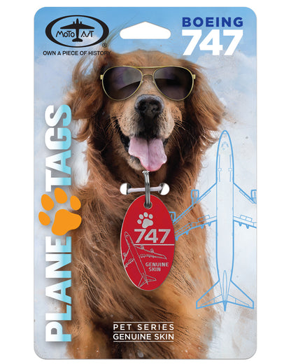 Boeing 747 PlaneTags Pet Tags