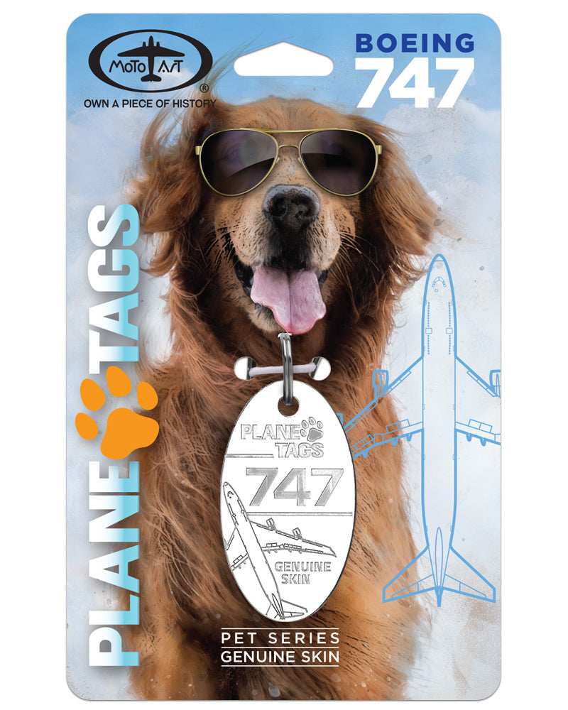 Boeing 747 PlaneTags Pet Tags