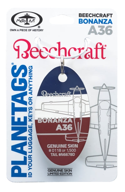 Beechcraft Bonanza A36 - PLANETAGS TAIL #N6678D