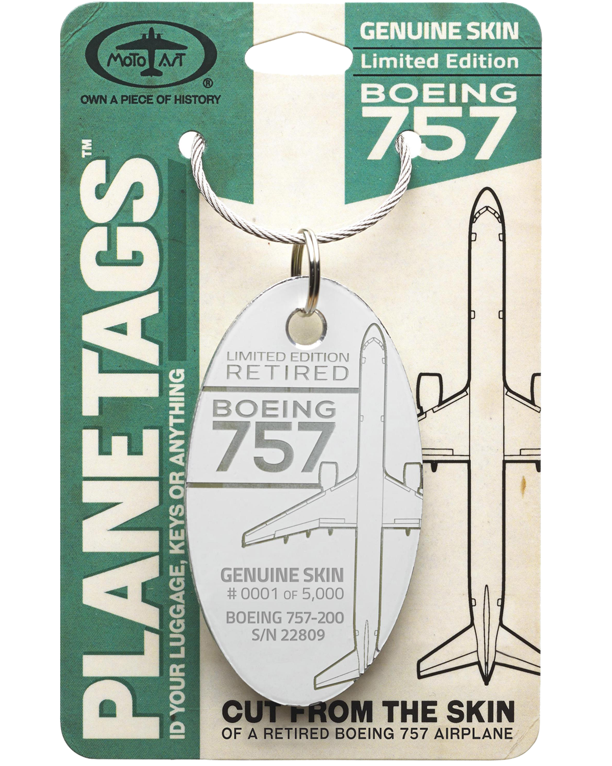 Boeing 757 PlaneTag - S/N 22809