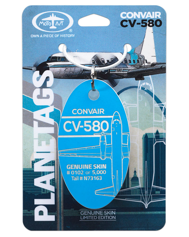 Custom CONVAIR CV-580 - PLANETAGS TAIL # N73163