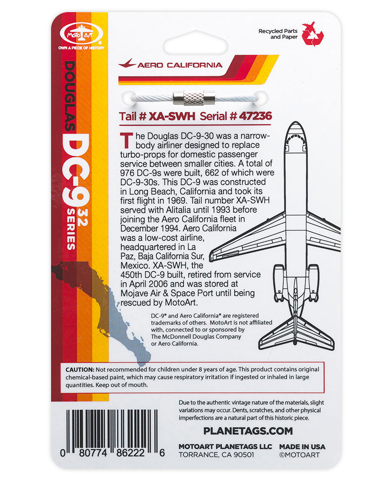 カスタム エアロ カリフォルニア - McDonnell Douglas®️ DC-9-30 シリアル番号: XA-SWH 