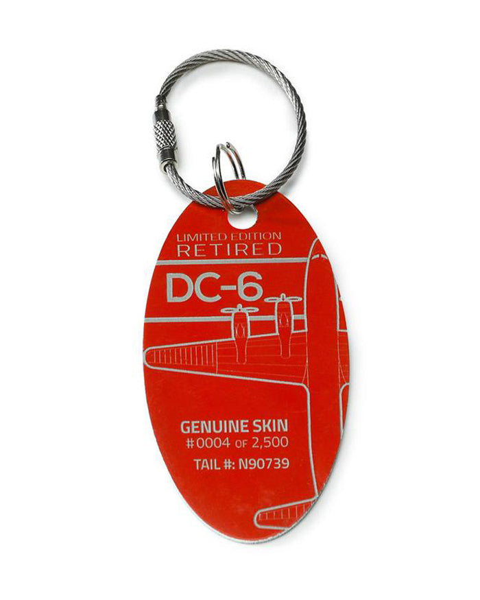 Douglas DC-6 N90739 Handmade Aviation PlaneTag – MotoArt PlaneTags