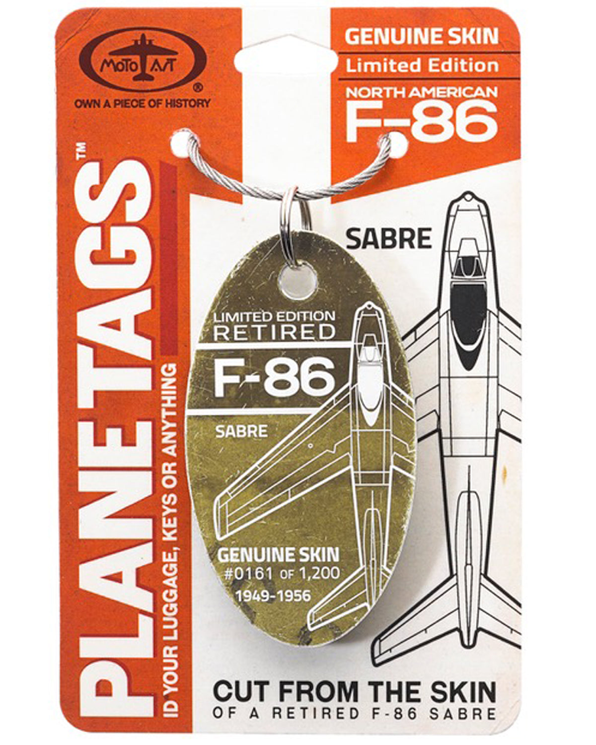 Limited Edition F-86 Sabre PlaneTag  1949-1956