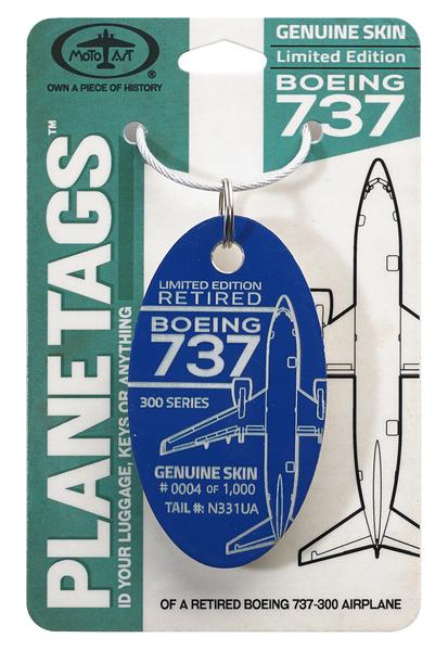 ボーイング 737 プレーンタグ テール# N331UA