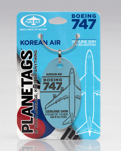 Korean Air Boeing 747-400 PlaneTags HL7495