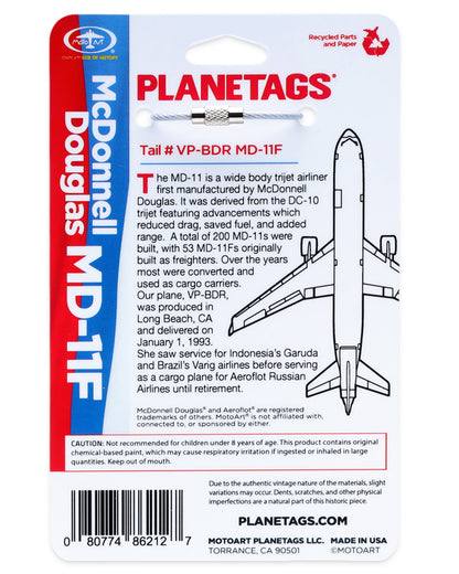 McDonnell Douglas Aeroflot MD-11F - PLANETAG TAIL #VP-BDR