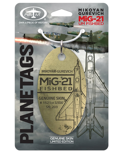 Planetags ドイツ軍 MiG-21 フィッシュベッド タグ キーホルダー Planetags ドイツ軍 MiG-21 フィッシュベッド タグ キーホルダー