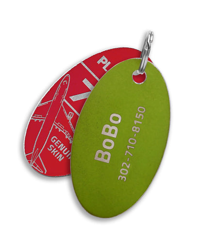 Custom Boeing 747 PlaneTags Pet Tags