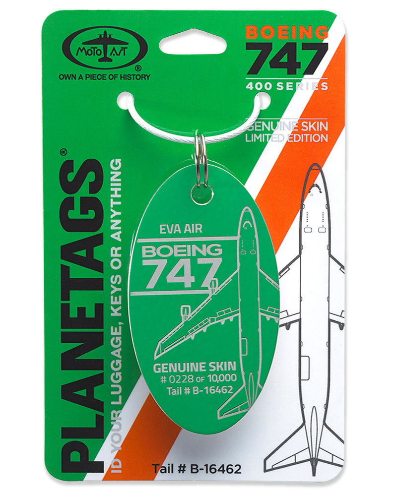 EVA Boeing 747-400 - PLANETAGS TAIL #B-16462