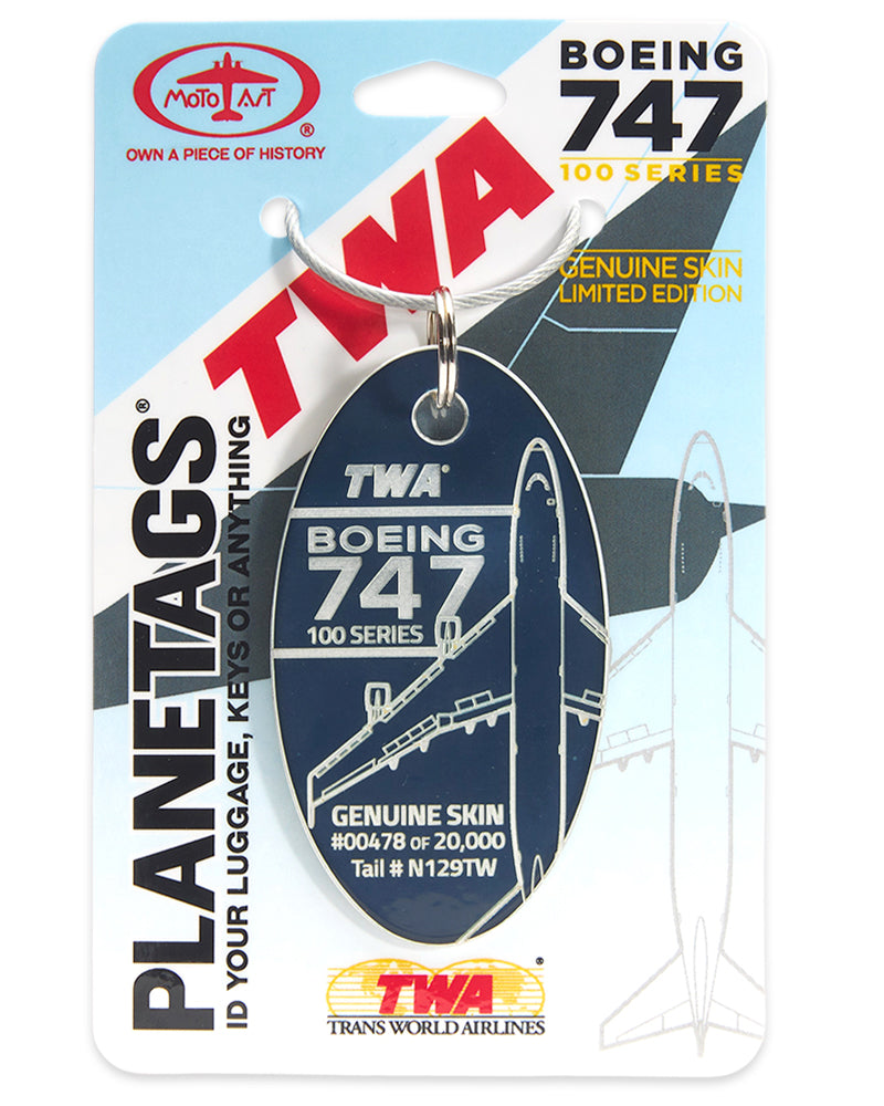 TWA 747-100 - PLANETAGS TAIL #N129TW