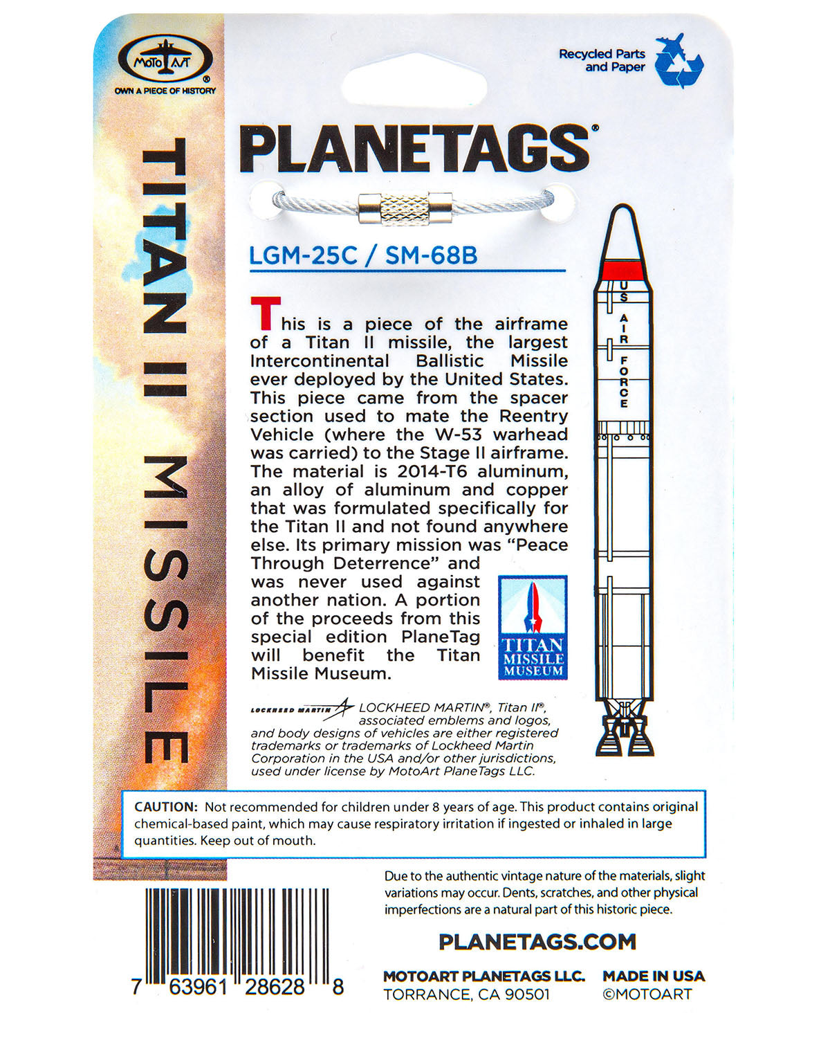 Titan II Missile PlaneTag