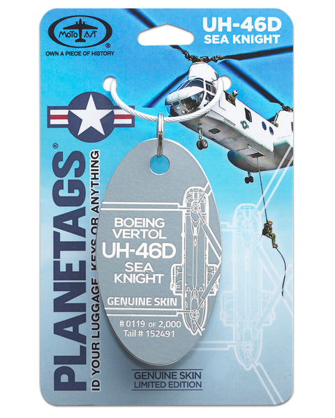 Custom UH-46D SEA KNIGHT TAIL # 152491 – MotoArt PlaneTags