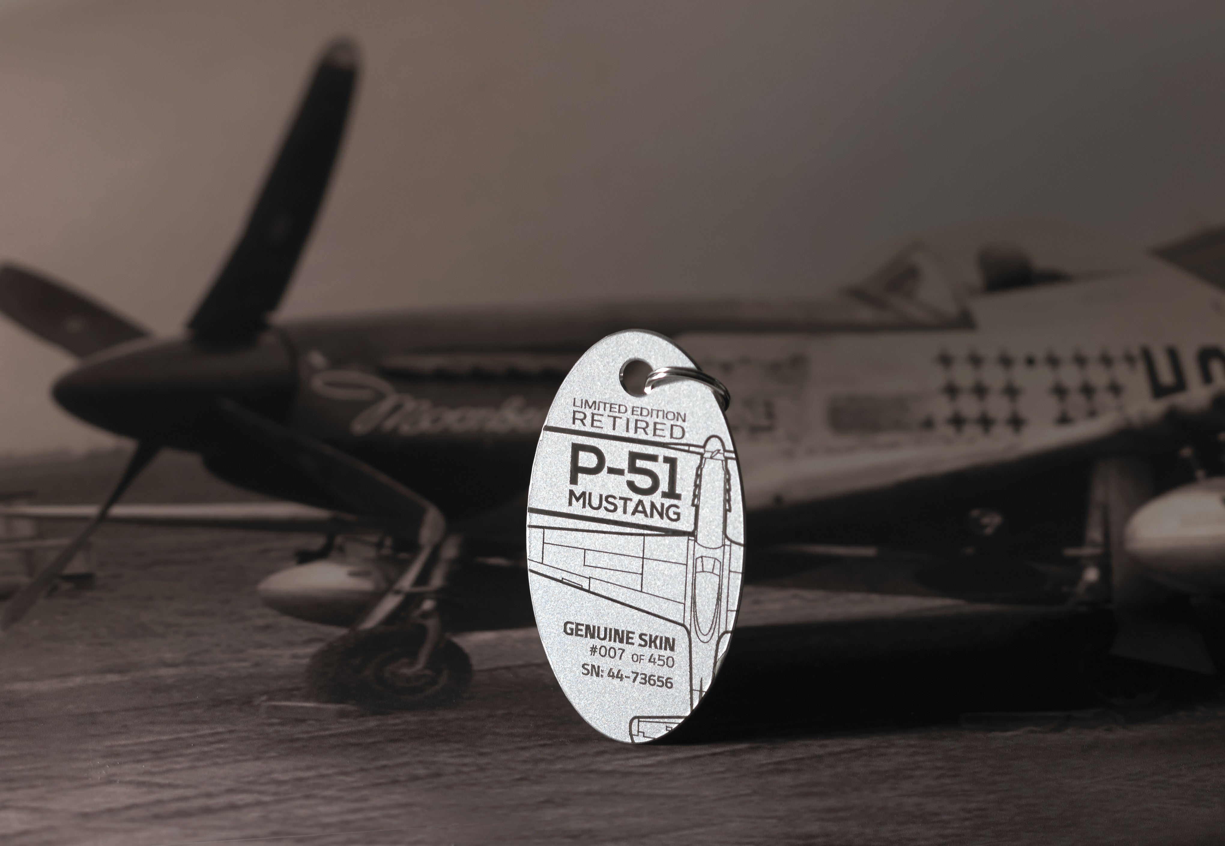 P 51 Mustang PlaneTag – MotoArt PlaneTags