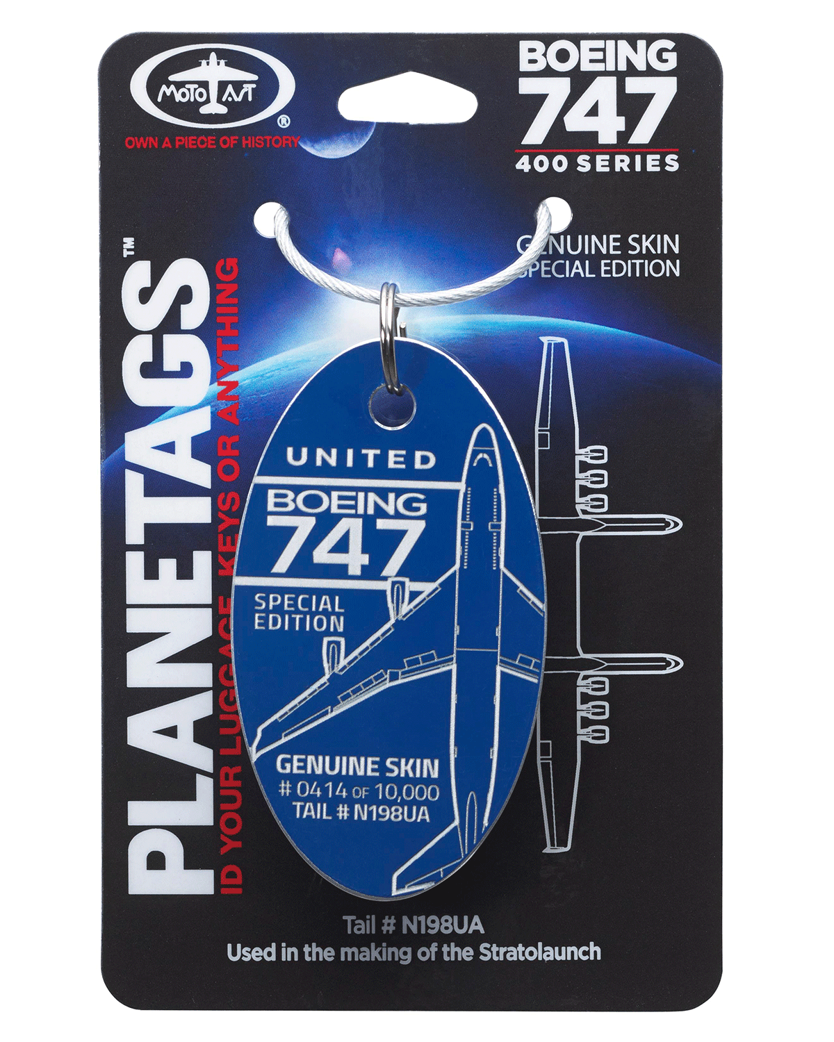 United Airlines Boeing 747-PlaneTags Tail # N198UA