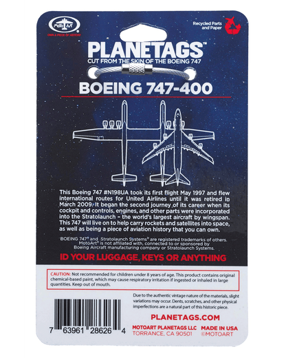 カスタム ユナイテッド航空ボーイング 747 N198UA PlaneTag