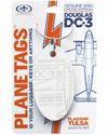 DC-3 フラッグシップ タルサ プレーンタグ シリアル #NC-18141