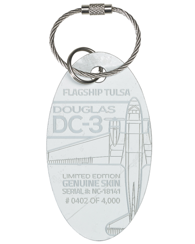 カスタム DC-3 フラッグシップ タルサ プレーンタグ シリアル #NC-18141