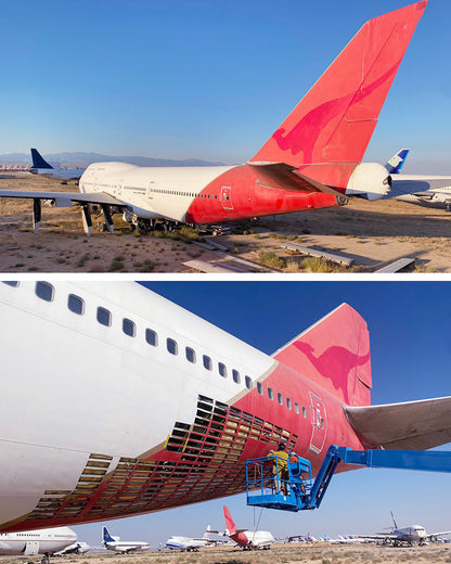 Custom Qantas Boeing 747-400 - PLANETAGS TAIL #VH-OJP